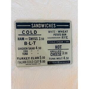Lenox Kate Spade Vintage Style Diner Menu Trivet. Displayed Only